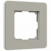 Рамка на 1 пост Werkel Split (дымчатый/белый, soft-touch) W0013067 100_100_2297173