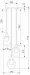 Подвесной светильник Eurosvet Spritz 70216/3 латунь 250_100_1812973