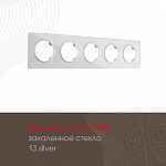 Рамка на 5 постов Arte Milano am-502.13 502.13-5.silver 250_100_2168416