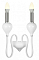 Бра iLamp Lady B88003-2 WH