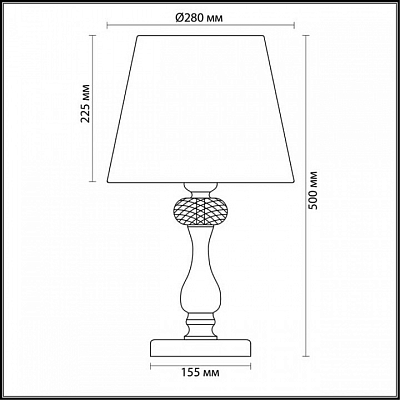 Настольная лампа декоративная Odeon Light Gaellori 3393/1T 400_400_1723479