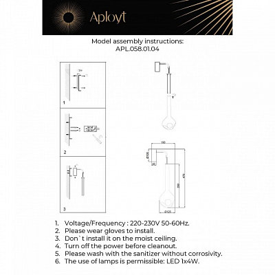 Бра Aployt Wisia APL.058.01.04 400_400_1962695