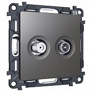 ТВ-розетка и SAT-розетка оконечная без рамки Ambrella Volt ALFA MA663310 500_191_3231068