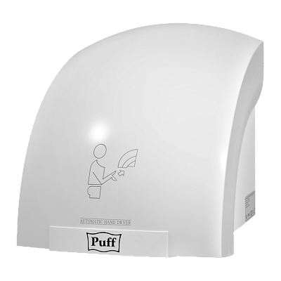 Электросушитель для рук PUFF-8975 высокоскоростной, белый 1,2 кВт (1401.329) 400_400_2922737