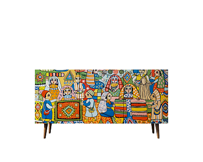 Комод "Berber" с ящиками 1 принт арт BB14/Print_01 400_400_1930583