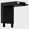 Соединитель угловой внутренний для треков Italline IT09 IT09-9032 black 100_100_726290
