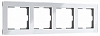 Рамка на 4 поста Werkel Acrylic (белый) W0042701 100_100_2296975
