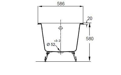 RUB PARALLEL E2946-00 ванна 150х70 без отверстий для ручек 400_400_2416206