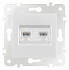 Розетка Ethernet RJ-45 без рамки Arte Milano am-203 203.45-2.white 100_100_2166700