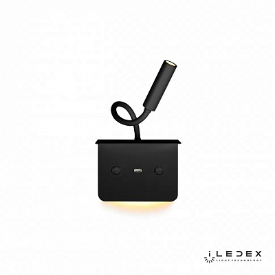 Бра с полкой iLedex Support 7031C BK 400_400_1990953