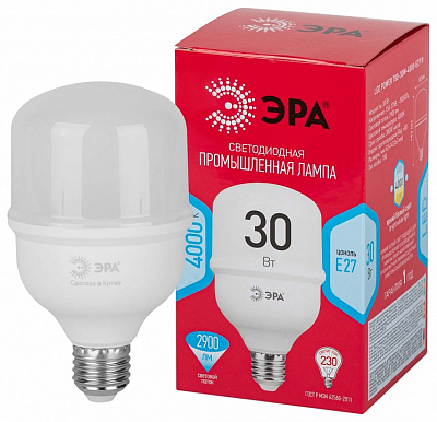 Лампа светодиодная Эра  E27 30Вт 4000K LED POWER T80-30W-4000-E27 R 400_400_2851213