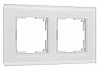 Рамка на 2 поста Werkel Senso (белый, стекло soft-touch) W0023101 100_100_2297086