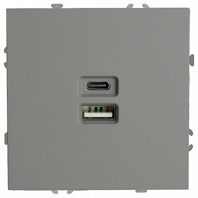 Розетка 2хUSB type A и C без рамки Stekker Эмили 49957 400_400_2160177
