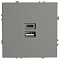 Розетка 2хUSB type A и C без рамки Stekker Эмили 49957