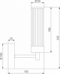 Бра Eurosvet Oriens 60166/1 латунь 250_100_1813838