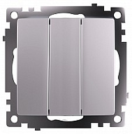 Выключатель трехклавишный без рамки Stekker Катрин 49173 500_191_2300874