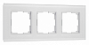 Рамка на 3 поста Werkel Senso (белый, стекло soft-touch) W0033101 100_100_2130824