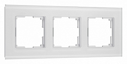Рамка на 3 поста Werkel Senso (белый, стекло soft-touch) W0033101 250_100_2130824
