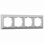 Рамка на 4 поста Werkel Fiore (серебряный) W0042206 250_100_Array