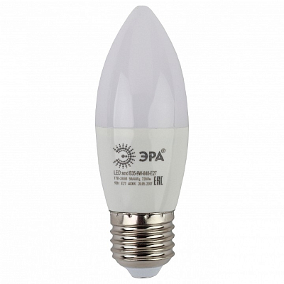 Лампа светодиодная Эра Стандарт E27 9Вт 4000K LED B35-9W-840-E27 400_400_3228096