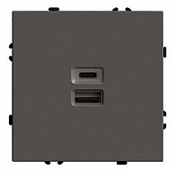 Розетка 2хUSB type A и C без рамки Stekker Эмили 49931 500_191_2220212