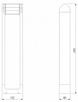 Наземный высокий светильник Elektrostandard DORS 35163/F 400_400_2887712