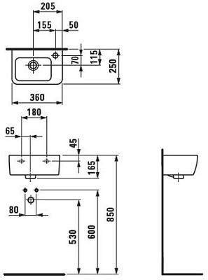 PRO A 1695.5.000.106.1 раковина 35х25 400_400_2416062