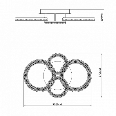 Потолочная люстра Escada Alunit 10281/4LED 400_400_1944479