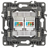 Розетка двойная Ethernet RJ-45 без рамки Эра Эра 12 12-3108-12 100_100_2394081