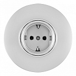 Розетка с заземлением и со шторкой Arte Milano SET08-1 SET08-1-40-1 silver 250_100_2182229