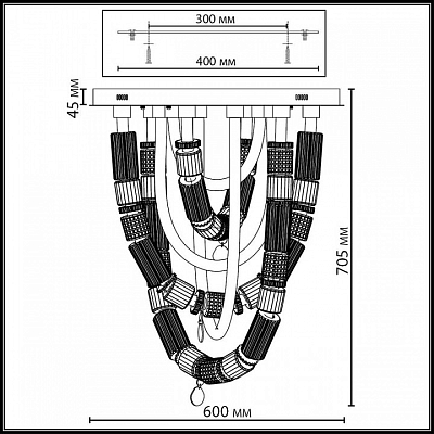 Потолочная люстра Odeon Light COLLIER 5456/80CL 400_400_2841196