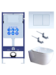 SET AQUATEK ПОЛАРИС (рама AQUATEK Standard INS-0000012+унитаз ПОЛАРИС AQ0700-01 с тонким сиденьем soft-close+ крепеж KKI-0000002 +панель KDI-0000009) 250_100_Array