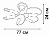 Потолочная люстра Vitaluce V3076 V3076-1/6PL 100_100_1819038