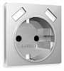 Накладка для розетки с заземлением и со шторками и 2хUSB type A Ambrella Volt ALFA AP4090 100_100_2185179