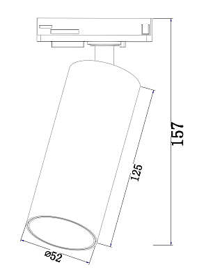 Трековый светильник Technical TR021-1-12B4K 400_400_2210002
