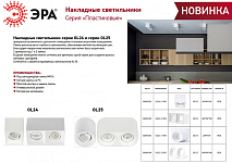 Накладной светильник Эра OL24-1 WH Б0054381 250_100_1950538