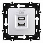 Розетка USB, без рамки Arte Milano am-217 217.46-1.silver 250_100_Array
