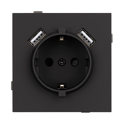 Розетка с заземлением и 2хUSB type A, без рамки Arlight SCT-TENDO 054603 400_400_3096021