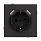 Розетка с заземлением и 2хUSB type A, без рамки Arlight SCT-TENDO 054603