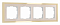 Рамка на 4 поста Werkel Baguette (айвори/латунь) W0042851