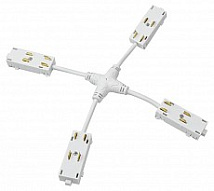 Токопровод X-образный центральный Denkirs SMART UNI TR2116-WH 500_191_2300052