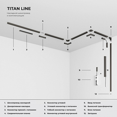 Трек накладной Elektrostandard Line Magnetic 85227/00 400_400_2887729