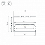 Профиль накладной Arlight POWER 049944 250_100_2738080