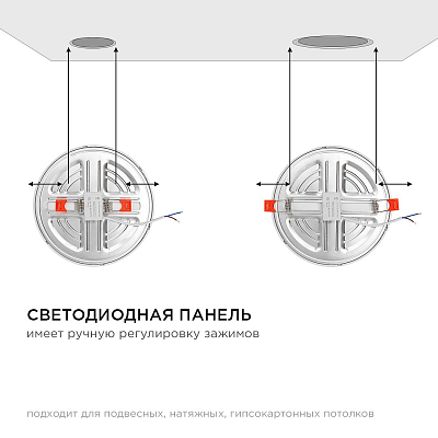 Встраиваемый светильник Apeyron Electrics  LP-08 400_400_3095006