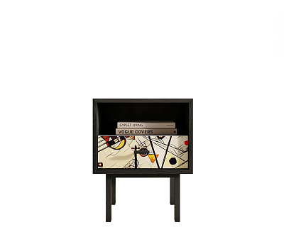 Тумбочка с нижним ящиком "Emerson" by Kandinsky арт EM17/Print_01 400_400_1929774