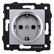 Розетка с заземлением, без рамки Kollinger  REA-002GY 500_191_3123123