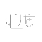 AQ1016-MB ЕВРОПА Биде подвесное 510*355*311, цвет черный матовый 250_100_2408093