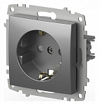 Розетка с заземлением и со шторкой, без рамки Elbi Eleсtriс Zena Vega 609-011000-243 250_100_2195189