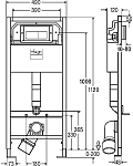 792824 Prevista Dry (SET) Lean + ECO модуль для подвес унитаза 1120 x 490 мм + крепления + панель смыва Prevista Visign for Life 5, модель 8524.10 250_100_2407216