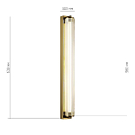 SL6224.311.01 Светильник настенный ST-Luce Латунь/Прозрачный LED 1*20W 4000K БАМБУ 250_100_2956812
